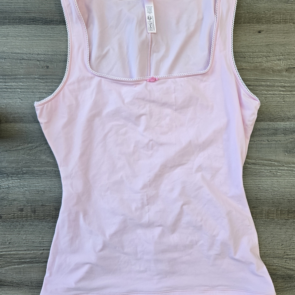 SKIMS Cherry Blossom Scoop Neck Tank L
